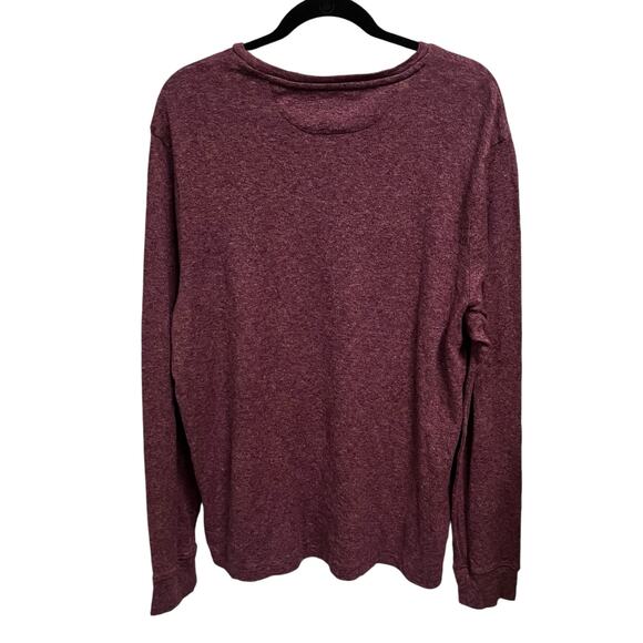 J. Crew Shirt Sz XXL Cashmere Blent Tee Red Burgandy Soft Long Sleeve Casual - Picture 2 of 10